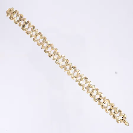 Armband, 18cm, bredd 13mm, ihåligt, 18K Vikt: 17,2 g