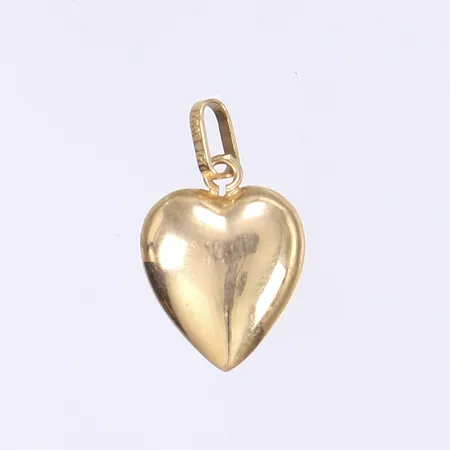 Hänge hjärta med blå sten, 20x12mm, 18K Vikt: 0,8 g