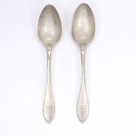 2 skedar, 14,5cm, silver 830/1000 Vikt: 52,7 g