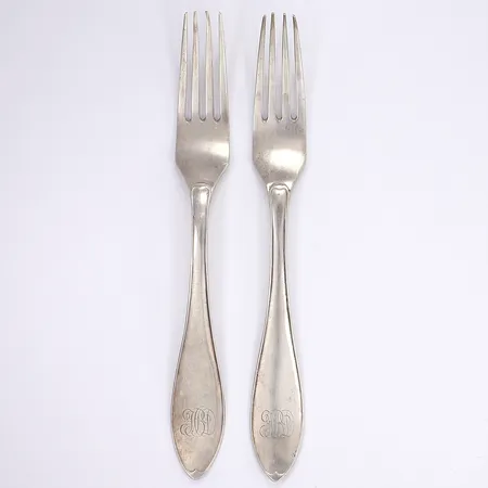 2 gafflar, 21cm, silver 830/1000 Vikt: 172,5 g