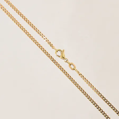 Kedja Pansar, längd 51cm, bredd 2,2mm, GFAB, 18K.  Vikt: 9,7 g