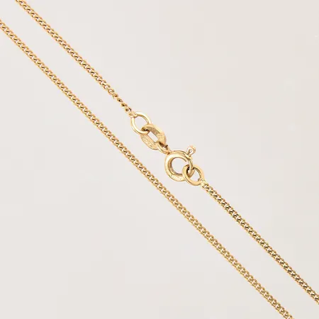 Kedja Pansar, längd 37,5cm, bredd 1mm, Balestra, 18K  Vikt: 2,4 g