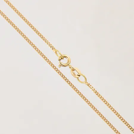 Kedja Pansar, längd 38,5cm, bredd 1mm, Balestra, 18K  Vikt: 3 g
