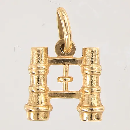 Hänge, kikare, 17x12mm, bredd 11mm, 18K  Vikt: 1 g