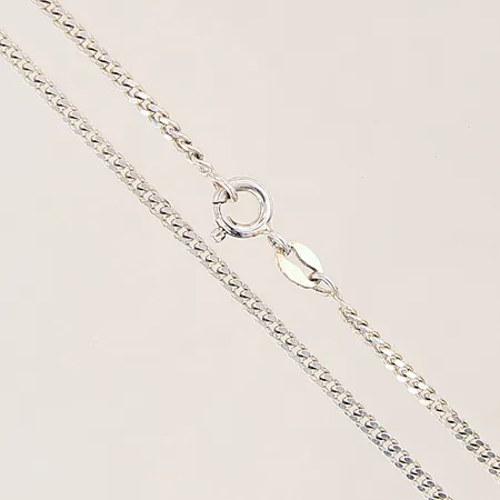 Kedja Pansar, längd 40,5cm, bredd 2mm, GHA, silver 925/1000 Vikt: 4,3 g