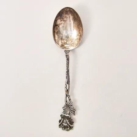 Efterrättssked Rosen, 16cm, GEWE, silver 830/1000 Vikt: 25,5 g