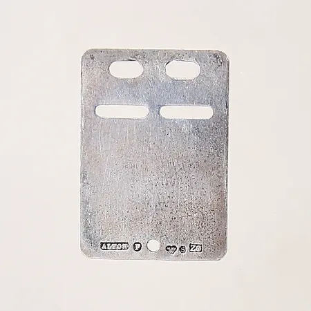 ID-bricka, graverad, silver 830/1000 Vikt: 2,4 g