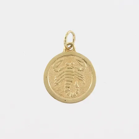 Berlock "Kräftan", Diameter 12mm, 18k Vikt: 0,6 g