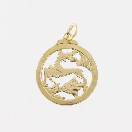 Hänge , Ø 17,6mm, 18k  Vikt: 1,6 g