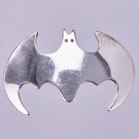 Brosch fladdermus, längd: ca 4,9cm, bredd: ca 30mm, Mexico, 925/1000 silver  Vikt: 12,1 g