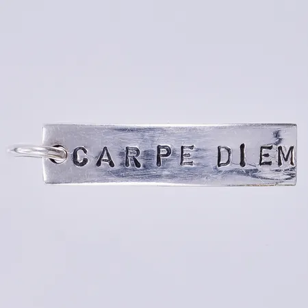 Hänge Efva Attling Carpe Diem, längd ca 30, bredd ca 9mm, silver Vikt: 4,4 g