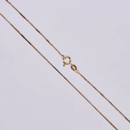 Kedja venezia, längd: ca 39cm, bredd: ca 1mm, 835/1000, förgyllt silver Vikt: 1,7 g