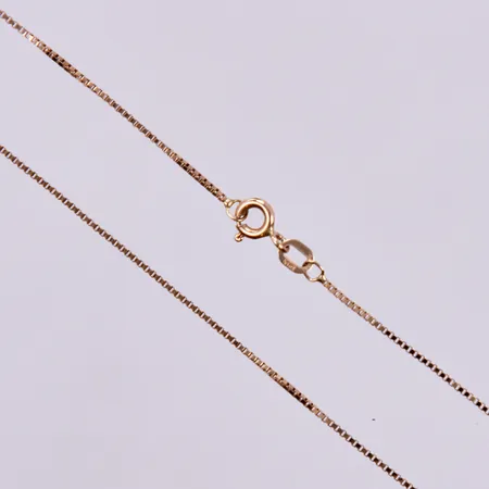 Kedja Venezia, längd ca 45cm, bredd ca 1mm, 18K Vikt: 2,3 g