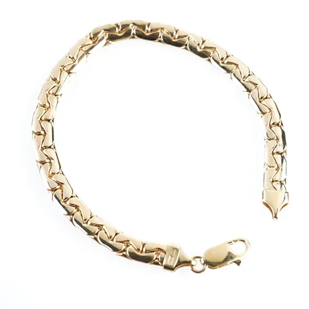 Armband, 19cm, bredd 6mm, 18k, nyskick Vikt: 10 g