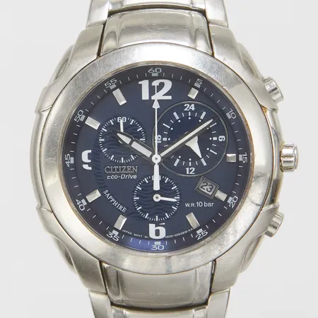 Herrur Citizen Marinaut Eco-Drive, stål, 41mm, refnr H500-S039533 HSB, serienr 900270, stållänk, inga tillbehör Vikt: 0 g