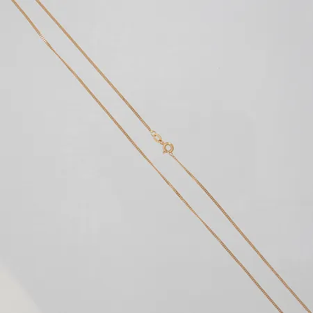 Kedja, Pansar, längd:50cm, bredd:1,1mm, GHA, 18K. Vikt: 3 g
