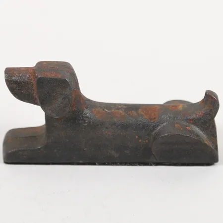 Smörhund, Gunnar Cyrén, Nobel, Gense, gjutjärn, längd 10,5cm.  Vikt: 0 g