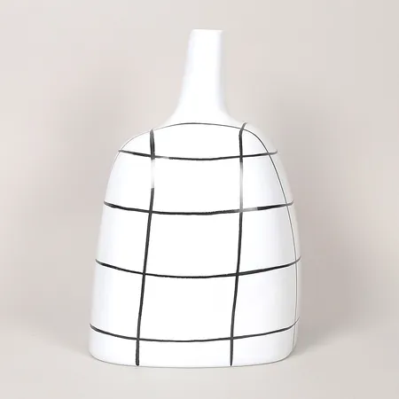 Vas, ASA Selection, höjd: 35cm, bredd: ca 22cm, bemålat porslin. Vikt: 0 g Skickas med postpaket.