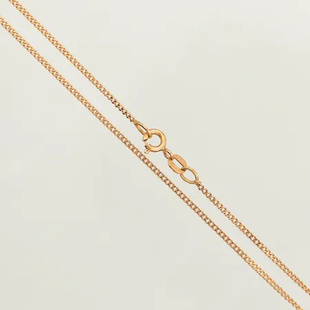 Kedja Pansar, längd 44,5cm, bredd 1,3mm, GHA, 18K Vikt: 3,2 g