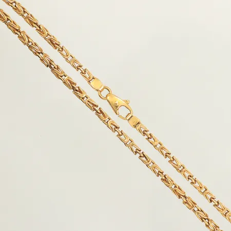 Kedja Kejsarlänk, längd 56cm, bredd 3,3mm, 14K  Vikt: 26,8 g