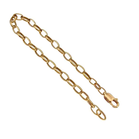 Armband, 18K guld, Balestra Italien, CCC, längd 16,0 cm, bredd 4 mm, fint skick Vikt: 1,9 g
