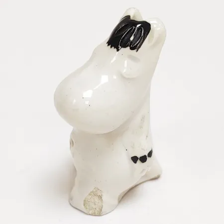 Muminfigur Signe Hammarsten-Jansson, keramik, Arabia 1950-tal, Snorkfröken 45mm, nagg vid fot   Vikt: 0 g