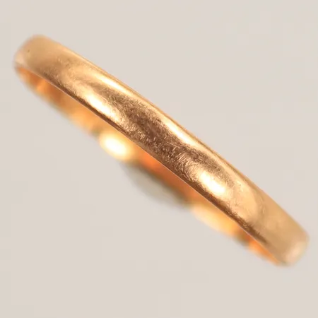 Slät ring, stl 20¼, bredd 3mm, sliten, 18K, 1,5g Vikt: 1,5 g