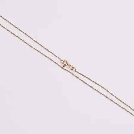 Kedja, pansar, 38cm, bredd:1mm, 18K 1,8g.