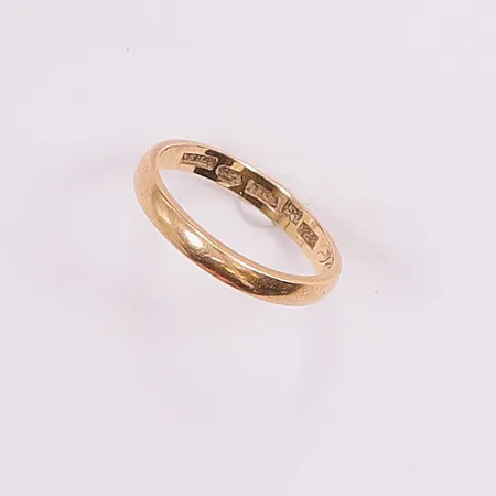 Ring, Ø18½, bredd:2mm, gravyr, 18K 3,3g.