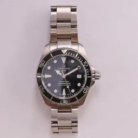 Herrur Certina DS Action, Powermatic 80, 37mm, stål, automatisk, refnr:C032807A, stållänk ca 19cm, inga tillbehör.