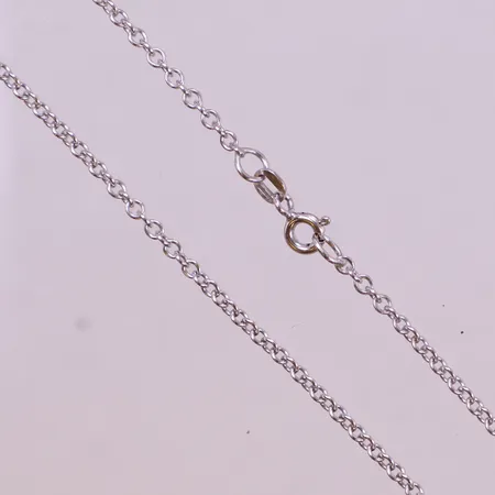 Kedja, Ankar, längd 45cm, bredd 1mm, Balestra, vitguld 18K Vikt: 5,4 g
