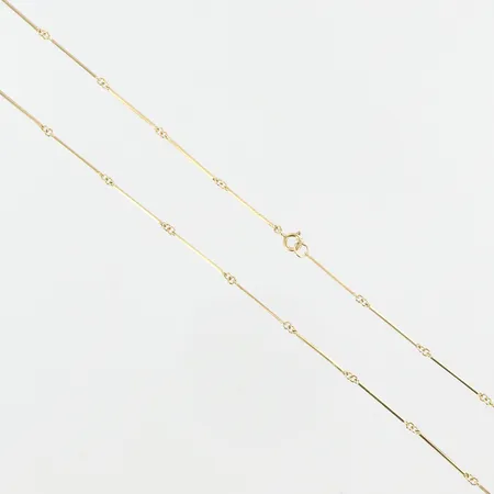 Collier stavlänk, 57cm, bredd: 1-2,5mm, 18K  Vikt: 5,9 g
