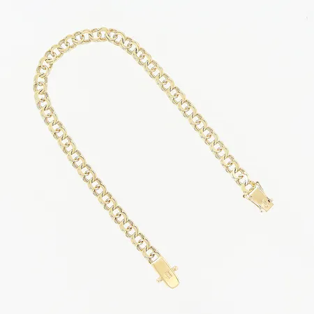 Armband, Bismarck, 20cm, bredd 5mm, 18K. Vikt: 10,2 g