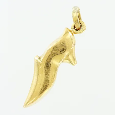 Hänge, sko, 23x6,5mm, 18K.  Vikt: 0,8 g
