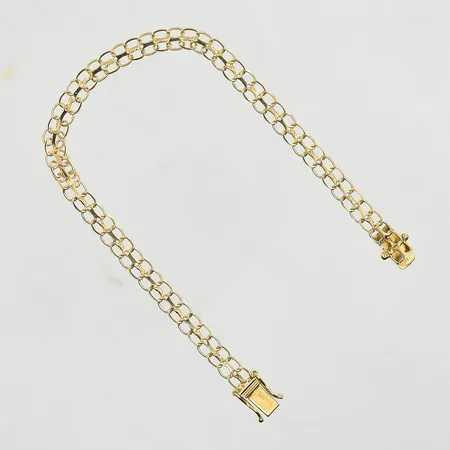 Armband X-länk, längd 18 cm, bredd 5 mm, 18K. Vikt: 4,1 g