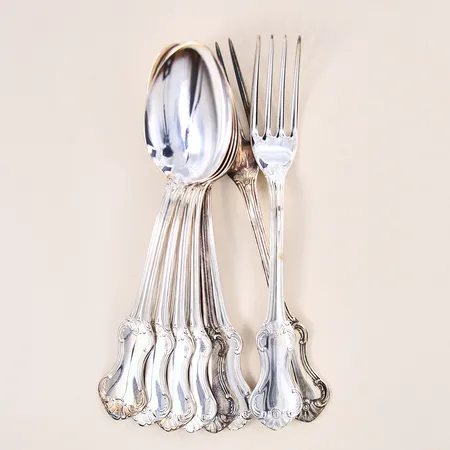 Silverföremål, silver 830/1000.  Vikt: 375,8 g