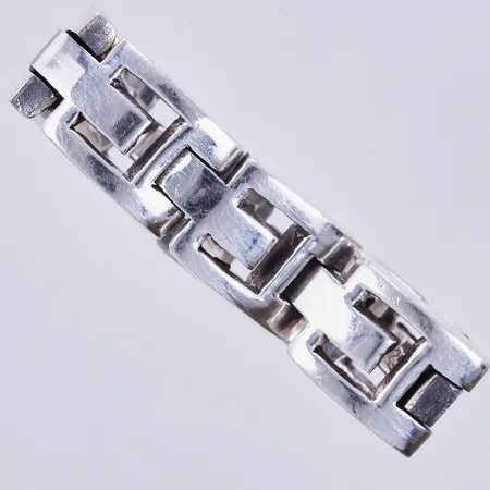 Halvstel ring, stl: 20¼, bredd: 8mm, 925/1000, silver Vikt: 10,4 g