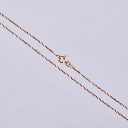 Kedja pansar, längd: ca 45cm, bredd: ca 1mm, 18K Vikt: 2,8 g
