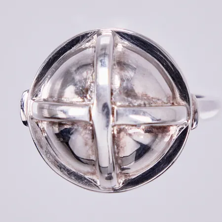 Ring, stl: 19, bredd: ca 2-18mm, 925/1000, silver Vikt: 15,7 g