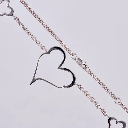Collier Efva Attling 38-40cm, längd ca 44cm, bredd: ca 3-31mm, 925/1000, silver Vikt: 14,4 g