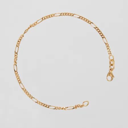 Armband Figaro, längd ca 17,5cm, bredd 2mm, Balestra, 18K Vikt: 2,8 g