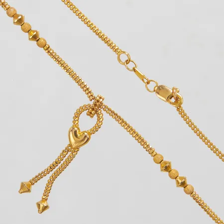 Collier, längd ca 41,5cm, bredd 2-40mm, 21K Vikt: 12 g