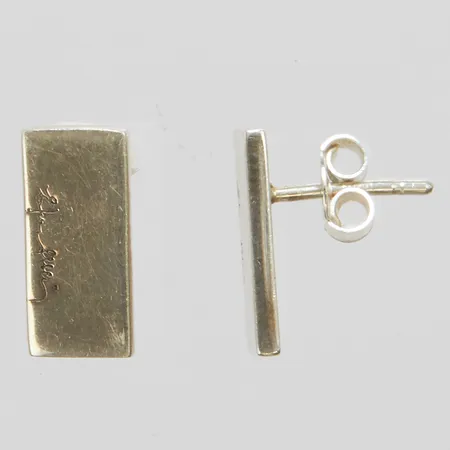Ett par örhängen, Efva Attling, Bricks, längd ca 13mm, bredd 6mm, 925/1000 silver Vikt: 2,6 g