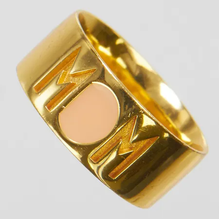 Ring, stl 17, bredd 8,5mm, förgyllt, 925/1000 silver Vikt: 5,2 g