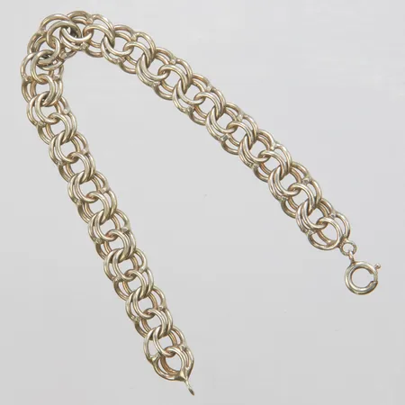 Silverarmband, Bismarck, längd:19,5cm, bredd:10mm, 830/1000. Vikt: 19,7 g