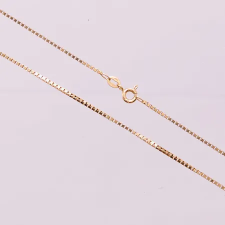 Kedja Venezia, 42cm, bredd:1mm, 18K 4,2g.
