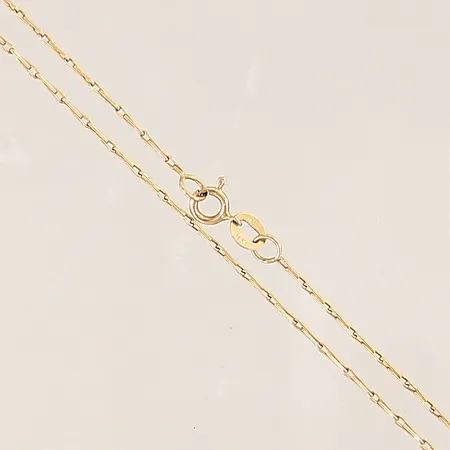 Kedja, längd 41cm, bredd 0,8mm, 14K  Vikt: 1,7 g