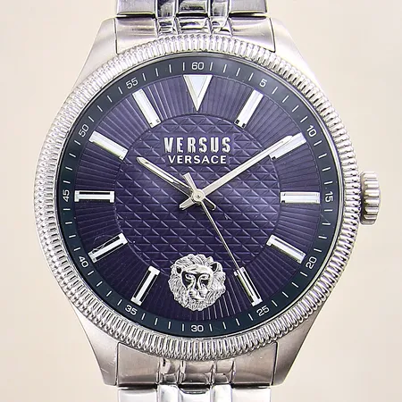 Herrur Versus by Versace, stål, quartz, Ø45mm, ref-nr: VSP H10420, mineralglas, repig originallänk i stål, behov av batteribyte, 4st index lösa, inga tillbehör Vikt: 0 g