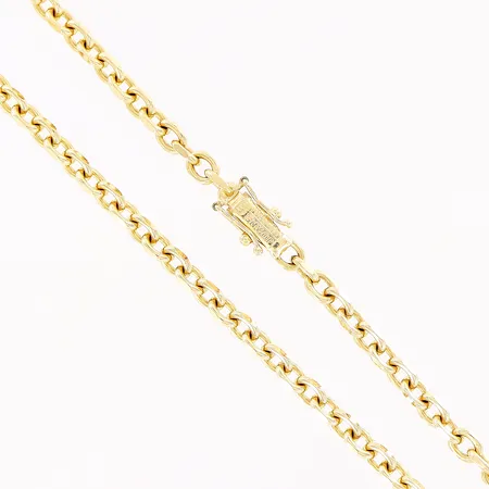 Kedja, Ankar, 51cm, bredd 4mm, 18K.  Vikt: 25,7 g