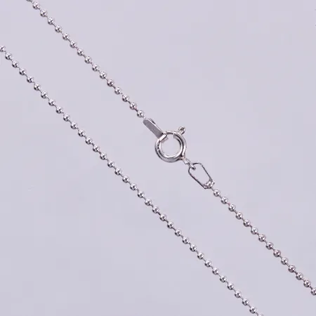 Kedja kullänk, längd: ca 42cm, bredd: ca 1mm, 925/1000 silver  Vikt: 2,7 g